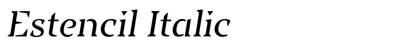 Estencil Italic
